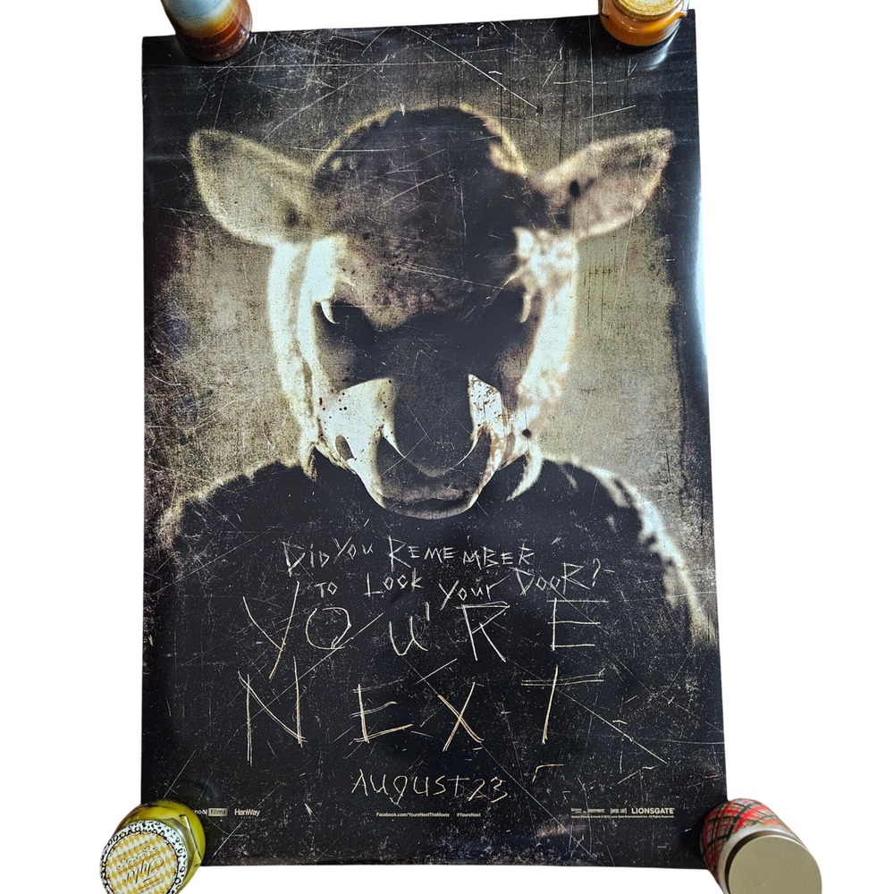 You're Next 2011 Original‎ Advance Teaser Movie Poster 27x40 Sharni Vinson D/S